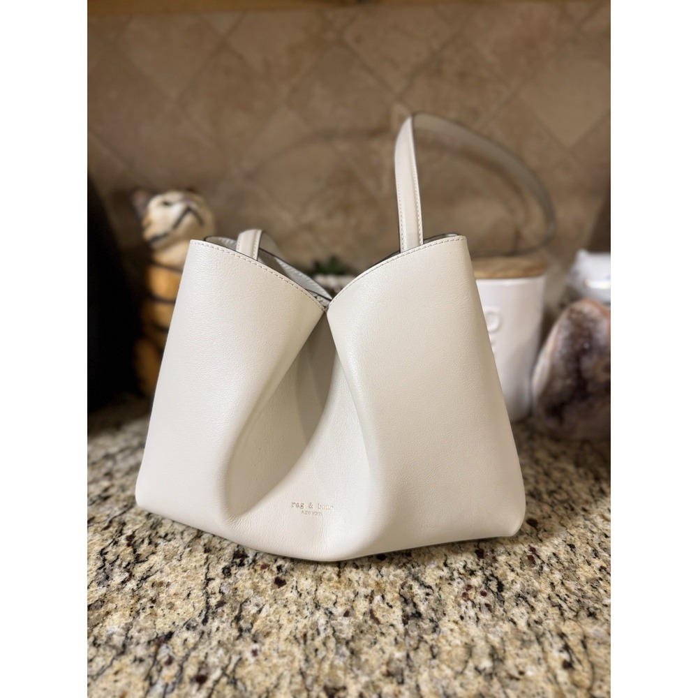 Rag & Bone Bloom Medium Leather Crossbody In Antique White NWOT